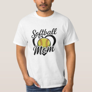Sport vieren met softbal kunst t-shirt