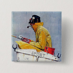 Sport Vierkante Button 5,1 Cm