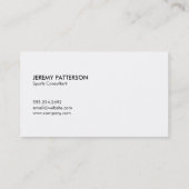 Sport Visitekaartje (Achterkant)