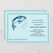 Sport Vissen Uitnodiging (Voorkant / Achterkant)