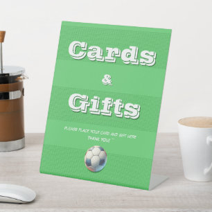 Sport Voetbal Baby Jongen Shower Kaarten & Cadeaus Reclamebord Met Voetstuk