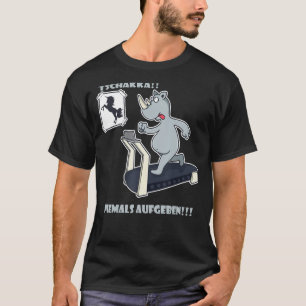 sport voor opleiding treadmillslanke motivatie t-shirt