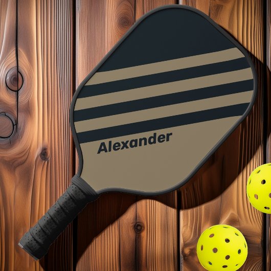  sport woestijnstrepen met naam pickleball paddle