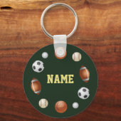 Sport World - Gepersonaliseerde Sleutelhanger - Gr (Voorkant)