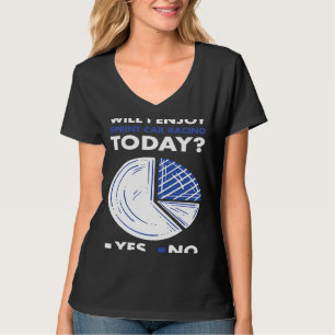 Sport zal ik genieten van de racesport t-shirt
