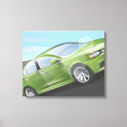Sportauto Canvas Afdruk (Voorkant)