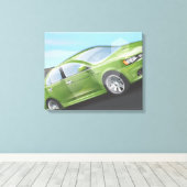 Sportauto Canvas Afdruk (Insitu (Houten vloer))