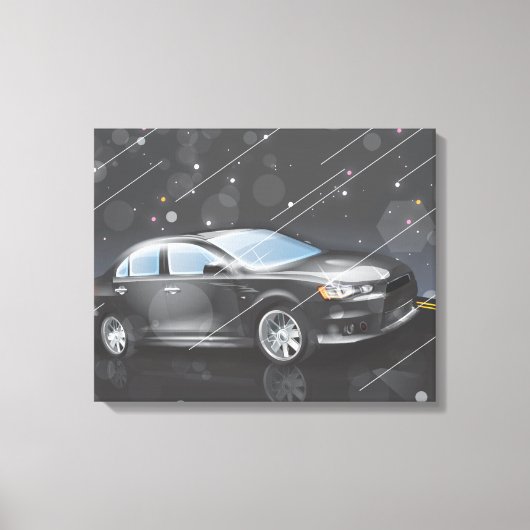 Sportauto Canvas Afdruk (Voorkant)