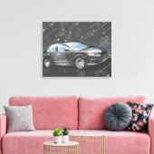 Sportauto Canvas Afdruk (Insitu (Woonkamer))