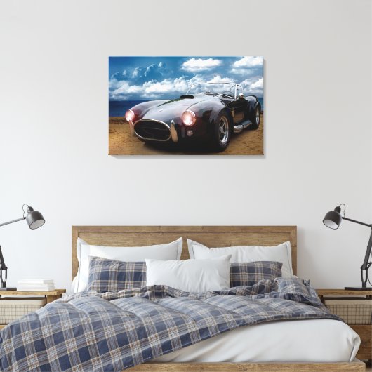 Sportauto Canvas Afdruk (Insitu (Slaapkamer))