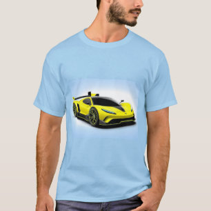 Sportauto met strak design en moderne esthetiek t-shirt