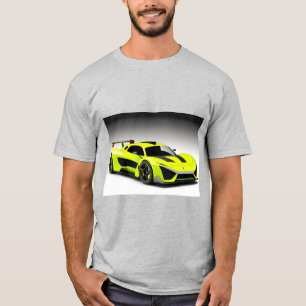 Sportauto met strak ontwerp en moderne esthetiek t-shirt