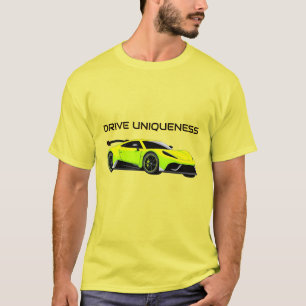 Sportauto met strak ontwerp en moderne esthetiek t-shirt