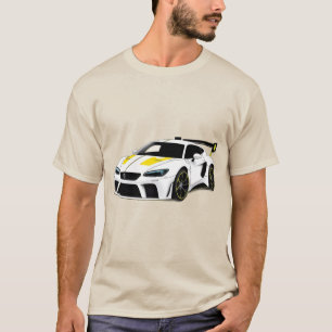 Sportauto met strak ontwerp en moderne esthetiek t-shirt