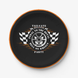 Sportauto Racing Leuke Tailgate Party Viering Papieren Bordje