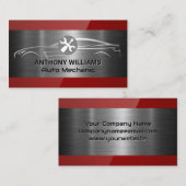 Sportauto | Stuurprogramma voor franse schroef Visitekaartje (Voorkant / Achterkant)