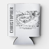 Sportauto's rijden op het platteland met hedgel blikjeskoeler (Voorkant)