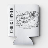 Sportauto's rijden op het platteland met hedgel blikjeskoeler (Achterkant)