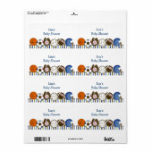 Sportbal Waterfles Stickers Labels (Full Sheet)
