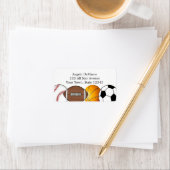 Sportballen Adreslabel Etiket (Insitu)