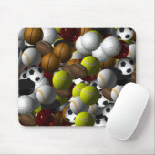 Sportballen Mousepad Muismat (Met muis)