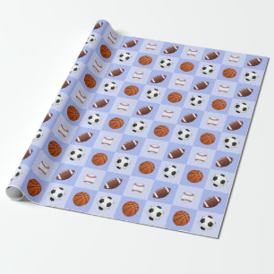 Sportbalthema Birthday Cadeaupapier