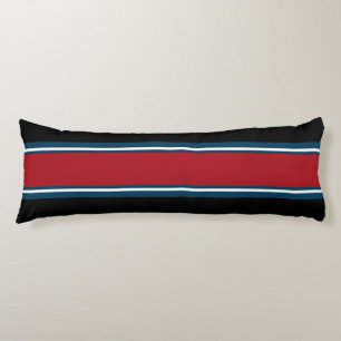 Sportband rood blauw + uw achtergrondkleur lichaamskussen