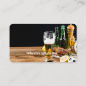 Sportbar Bartender Visitekaartje (Voorkant)