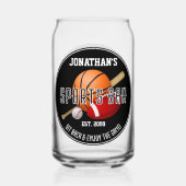 Sportbar Lounge Drinkware Bier Blikvorm Glas (Achterkant)