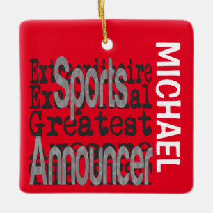 Sportbedenker Extraordinaire CUSTOM Keramisch Ornament
