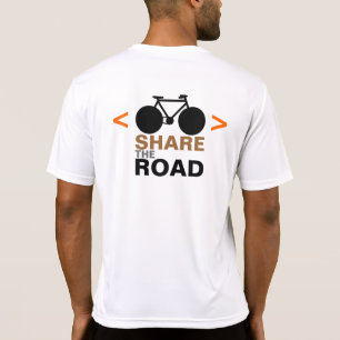 sportbord respecteert fietsers t-shirt