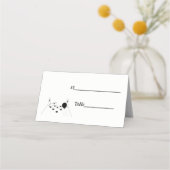 SportBowling Ball en Pins Place Card (Achterkant)