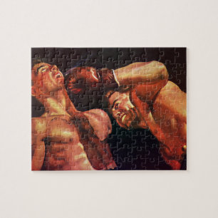 sportboxen, boxers die vechten legpuzzel