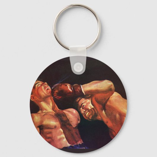 sportboxen, boxers die vechten sleutelhanger (Achterkant)