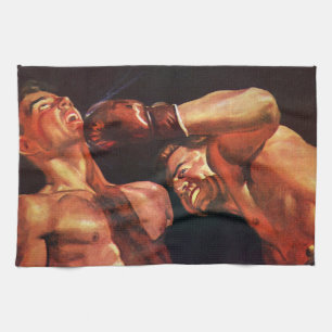 sportboxen, boxers die vechten theedoek