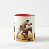  sportboxen, boxers in de strijd mok (Midden)