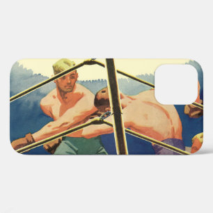 sportboxen, boxers tijdens een overeenkomst iPhone 12 hoesje