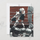  sportboxen, boxers vechten in de ring (Voorkant)