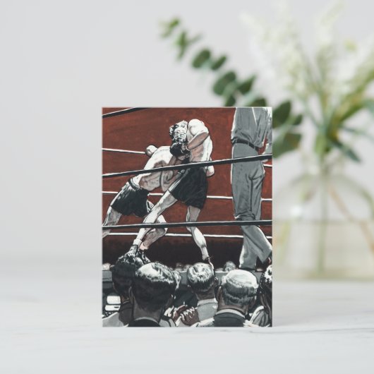  sportboxen, boxers vechten in de ring (Staand voorkant)