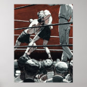 sportboxen, boxers vechten in de ring poster (Voorkant)