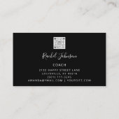 Sportcoach Atlete Logo Instructor QR Visitekaartje (Achterkant)