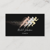 Sportcoach Atlete Logo Instructor QR Visitekaartje (Voorkant)