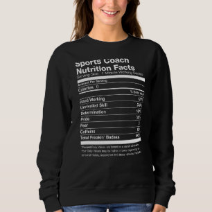 Sportcoach Nutrition Facts Funny Trui