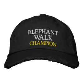 Sportcollege Drink Game ELEPHANT WALK CHAMP Geborduurde Pet