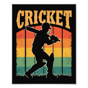 Sportcricketspeler - Het spel van de heer Foto Afdruk