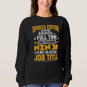 Sporteditor Titel Sportrapporterjournaal Journali Trui