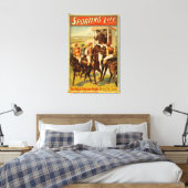 Sporteerleven - Het grote Engelse theater van Derb Canvas Afdruk (Insitu (Slaapkamer))