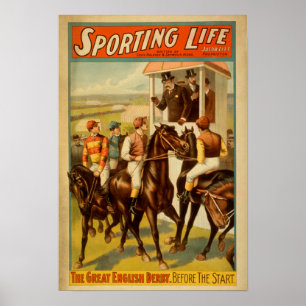Sporteerleven - Het grote Engelse theater van Derb Poster