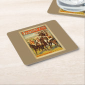 Sporteerleven - Het grote Engelse theater van Derb Vierkante Kartonnen Onderzetter (Schuin)