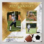 Sporten Aangepaste foto-Afstuderen Folie Afdrukken (Voorkant)